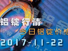 鋁錠行情：今日鋁錠價(jià)格——長(zhǎng)江鋁錠價(jià)格1122
